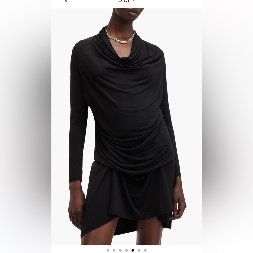NWT ALL SAINTS Elegant Black minidress size 6